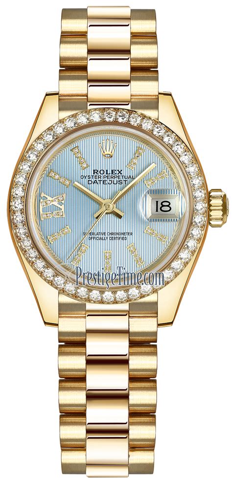 rolex blu cina per donna